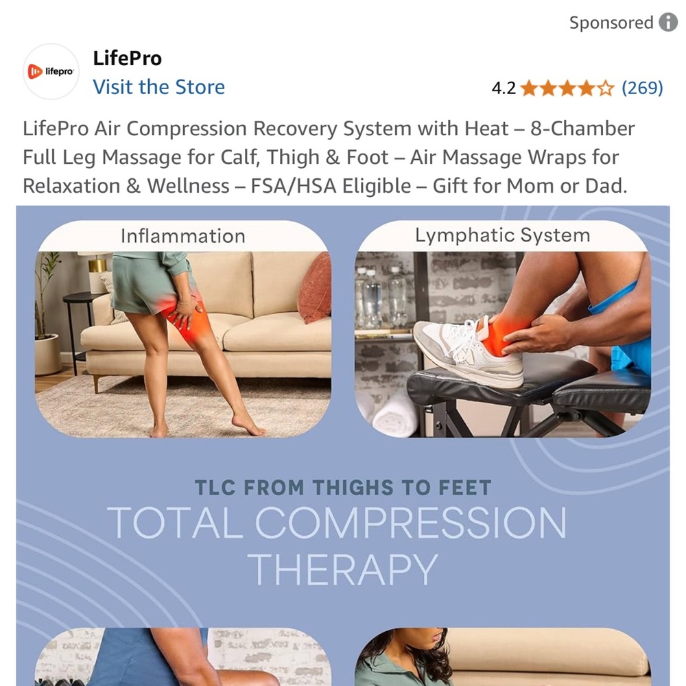 LifePro Air Compression Recovery - Picture 3 of 9